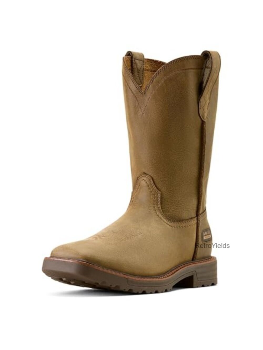 Activator Wide Square Toe Work Boot Synthetic Faux Leather Electrical Hazard